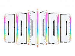CORSAIR 16GB RAMKit 2x8GB DDR4 3200MHz 2x288 DIMM Unbuffered 16-18-18-36 Vengeance RGB Pro White Heat Spreader RGB LED 1.35V XMP2.0
