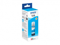 Epson 108 EcoTank Cyan ink bottle