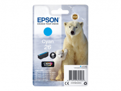 EPSON 1LB 26 ink cartridge cyan standard capacity 4.5ml 300 pages 1-pack RF-AM blister w/s                          