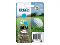EPSON 2LB Singlepack 34XL Ink Cyan DURABrite Ultra 10.8ml Blister XL w/s                          