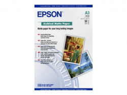 EPSON Matte archival paper inkjet 192g/m2 A3 50 sheets 1-pack EPSON Matte archival paper inkjet 192g/m2 A3 50 sheets 1-pack
