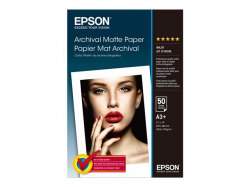 EPSON Matte archival paper inkjet 192g/m2 A3+ 50 sheets 1-pack                          