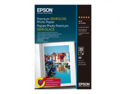 EPSON Premium semi gloss photo paper inkjet 251g/m2 A4 20 sheets 1-pack                          