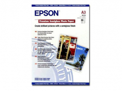 EPSON Premium semi gloss photo paper inkjet 251g/m2 A3 20 sheets 1-pack