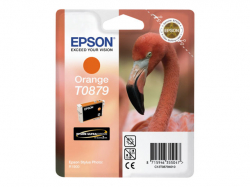 EPSON T0879 ink cartridge orange standard capacity 11.4ml 1-pack blister without alarm