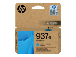 HP 937e EvoMore Cyan Original Ink Cartridge                          