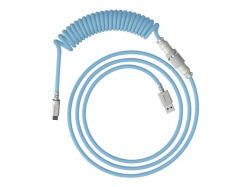 HP HyperX USB-C Coiled Cable Light Blue-White                          