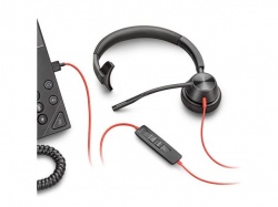 HP Poly Blackwire 3315 Blackwire 3300 series headset on-ear wired active noise cancelling 3.5mm jack USB-C black