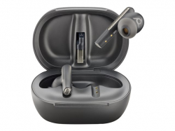 HP Poly Voyager Free 60+ UC Carbon Black Earbuds +BT700 trådlös Bluetooth USB-C Adapter +Touchscreen Charge Case