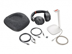 HP Poly Voyager Surround 85 UC Microsoft Teams Certified USB-C Headset +USB-C/A Adapter +Charging Stand