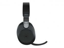 JABRA Evolve2 85 Link380c MS Stereo Bluetooth Wireless Wired Active Noise Canceling 3.5mm Jack Black Teams Certified