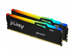 KINGSTON 16GB 5600MHz DDR5 CL40 DIMM Kit of 2 FURY Beast RGB                          