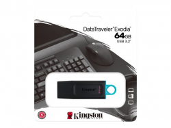 KINGSTON 64GB USB3.2 Gen1 DataTraveler Exodia Black + Teal