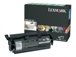 LEXMARK X651 X652 X654 X656 X658 toner cartridge black high capacity 25.000 pages 1-pack return program