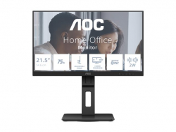 Монитор AOC 22E2UMF, 21.5" VA WLED, 1920x1080@@75Hz, 4ms GtG, 250cd m/2, 3000:1, 20M:1 DCR, Adaptive Sync, FlickerFree, Low Blue Light, 2Wx2, Tilt, Height Adjust, Pivot, Swivel, D-SUB, HDMI, DP, USB hub