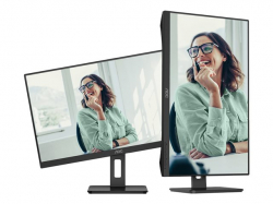 Монитор AOC 24P3CV, 23.8" IPS WLED, 1920x1080@@75Hz, 4ms GtG, 300cd m/2, 1000:1, 50M:1 DCR, Adaptive Sync, FlickerFree, Low Blue Light, 2Wx2, Tilt, Height Adjust, Pivot, Swivel, HDMI, DP, USB hub