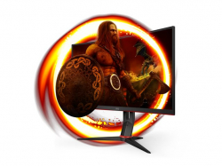 Монитор AOC CQ27G2S/BK 27inch QHD VA 16:9 165Hz 4ms HDMI 2.0x2 DisplayPort 1.2x1 USB 3.0