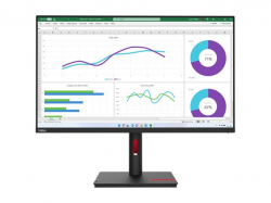 Монитор Lenovo ThinkVision T32h-30 31.5" IPS, WLED, 16:9, 2560x1440, 4ms, 1000:1, 60Hz, 350 cd/m2, USB-C, HDMI, DP, RJ45, Tilt, Swivel, Pivot, Height Adjust Stand