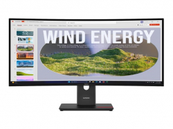 Монитор LENOVO ThinkVision T34WD-40 34inch WLED 21:9 3440x1440 300 cd/m2 4ms 3M:1 1xUSB-C 1xHDMI 1xDP 3000:1 120Hz 99sRGB black 3Y                          