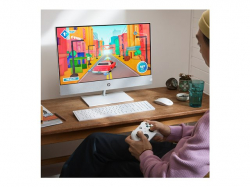 Настолен Компютър HP Pavilion All-In-One Intel Core i7-13700T 27inch FHD Glossy IPS Touch 16GB RAM 1TB SSD FREE DOS Snowflake White (BG)