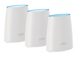 NETGEAR Orbi Whole Home AC2200 tri-band wireless system up to 375 sq. Ft. RBR20 router 2xRBS20 Satellite FastLane3 4K HD gaming                          