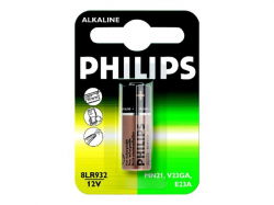 PHILIPS 8LR932/01B Battery PHILIPS Alkaline LR23A A23 1psc Blister                          