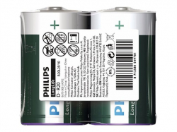 PHILIPS battery longlife D  2TK/PK                          