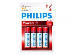 PHILIPS POWERLIFE LR6 AA 4-BLISTERI                          