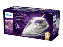 Philips Steam iron Azur, 50 g/min continuous steam, 220 g steam boost, SteamGlide Elite soleplate                          
