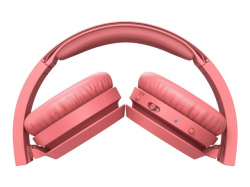 PHILIPS Wireless On Ear Headphone with mic 32mm drivers/closed-back red