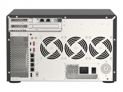 QNAP 12-Bay TurboNAS 8x3.5inch HDD + 42.5inch SSD SATA 6G Intel Xeon W-1250 6 cores 12 threads 3.3GHz 16GB DDR4 ECC RAM