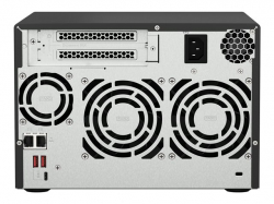 QNAP 6-bay NAS AMD Ryzen Embedded V1500B 2.2GHz 8GB 6xSATA 6Gb/s bays 2xM.2 NVMe PCIe Gen3 SSD slots 2x2.5GbE LAN optional 10GbE