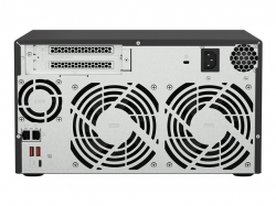 QNAP 8-bay NAS AMD Ryzen Embedded V1500B 2.2GHz 8GB 8xSATA 6Gb/s bays 2xM.2 NVMe PCIe Gen3 SSD slots 2x2.5GbE LAN optional 10GbE