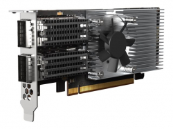 QNAP Dual-port QSFP28 100GbE network expansion card low-profile form factor PCIe Gen4 x16                          