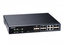 QNAP QSW-M1204-4C Managed Switch 12 port of 10GbE port speed 8 port SFP+ 4 port SFP+/ NBASE-T                          