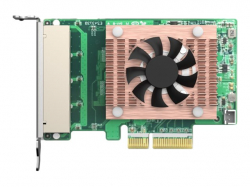 QNAP Quad port 2.5GbE 4-speed Network card for PC/Server or NAS with a PCIe slot