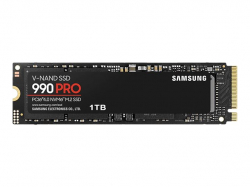 Samsung SSD 990 PRO 1TB PCIe 4.0 NVMe 2.0 M.2 V-NAND 3-bit MLC, 256-bit Encryption, Read 7450 MB/s Write 6900 MB/s 