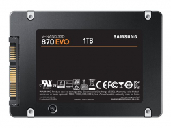 Samsung SSD 870 EVO 1TB Int. 2.5" SATA, V-NAND 3bit MLC, Read up to 560MB/s, Write up to 530MB/s, MKX Controller, Cache Memory 1GB DDR4 