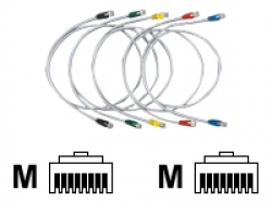 Shielded patch cord Category 5e, 2 m, RoHS complaint