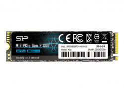 Silicon Power SSD P34A60 256GB M.2, 2280, PCIe 3.0 x4, Read/Write: 2100 / 1200 MB/s