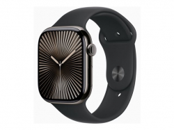 Смартчасовник APPLE Watch S10 Cellular 46mm Slate Titanium Case with Black Sport Band SM                          