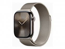 Смартчасовник APPLE Watch S10 Cellular 42mm Natural Titanium Case with Natural Milanese Loop Смартчасовник APPLE Watch S10 Cellular 42mm Natural Titanium Case with Natural Milanese Loop