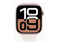 Смартчасовник APPLE Watch S10 GPS 46mm Rose Gold Alu Case with Light Blush Sport Band SM