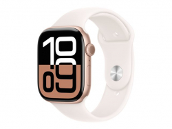 Смартчасовник APPLE Watch S10 GPS 46mm Rose Gold Alu Case with Light Blush Sport Band ML
