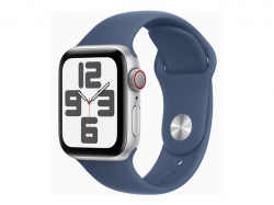 Смартчасовник APPLE Watch SE2 v3 Cellular 40mm Silver Alu Case with Denim Sport Band SM