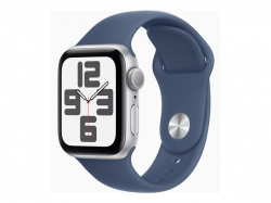 Смартчасовник APPLE Watch SE2 v3 GPS 40mm Silver Alu Case with Denim Sport Band ML                          