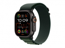 Смартчасовник APPLE Watch Ultra2 v2 Cellular 49mm Black Titanium Case with Dark Green Alpine Loop S