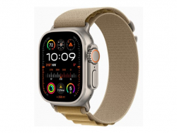 Смартчасовник APPLE Watch Ultra2 v2 Cellular 49mm Natural Titanium Case with Tan Alpine Loop M