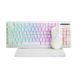 Marvo Геймърски комплект Gaming COMBO CM310 3-in-1 White - Keyboard, Mouse 1000 Hz, Mousepad                          