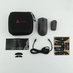 Ajazz професионална геймърска мишка AJ139P V3 MC - Wireless Gaming Mouse - 1K, Magnetic Charging Dock, Black